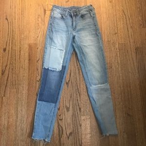 Patchwork Blue Jeans !!